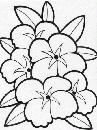 Coloring: Flower Coloring Pages For Kids