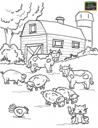 coloring ~ Farm Animals Coloring Photo Ideas Colouring Pages For ...