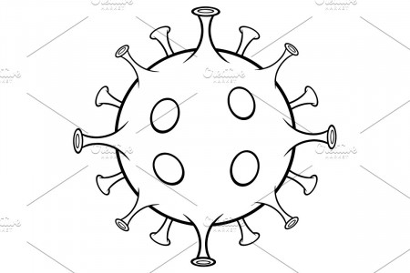 Black And White Coronavirus | Custom-Designed Illustrations ...