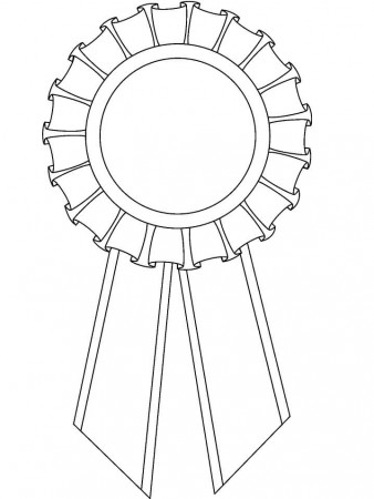 Blue Ribbon 1 Coloring Page - Free Printable Coloring Pages for Kids