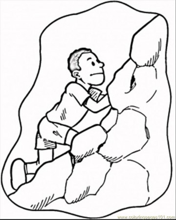 climbing coloring page - Clip Art Library