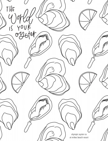 Coloring Page Digital Download – Olympic Oyster Co.