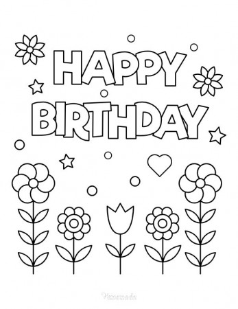 Free Happy Birthday Coloring Pages for Kids | Happy birthday coloring pages,  Birthday coloring pages, Happy birthday drawings