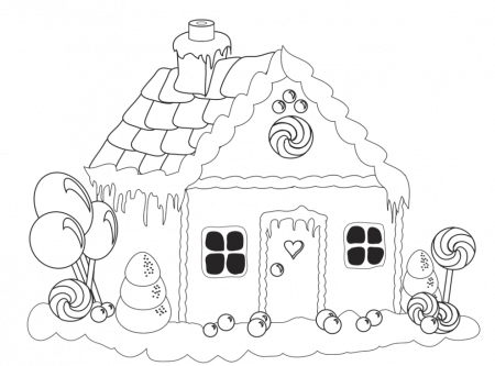 Free Printable Gingerbread House Coloring Pages, Download Free Printable Gingerbread  House Coloring Pages png images, Free ClipArts on Clipart Library