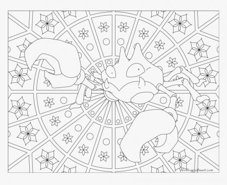 Pokemon Coloring Pages Hard, HD Png Download , Transparent Png Image -  PNGitem