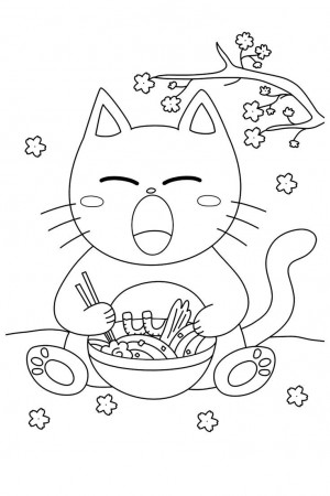 Ramen Animals Coloring Book: 30 kawaii coloring pages for Japanese food  lovers, kids and adults | Cat coloring book, Animal coloring books, Coloring  books