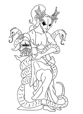 Skyrim Dragon Coloring Page - Free Printable Coloring Pages for Kids