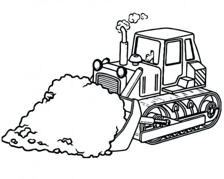 Bulldozer Coloring Pages - Free Printable Coloring Pages for Kids