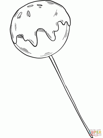 Lollipop coloring page | Free Printable Coloring Pages