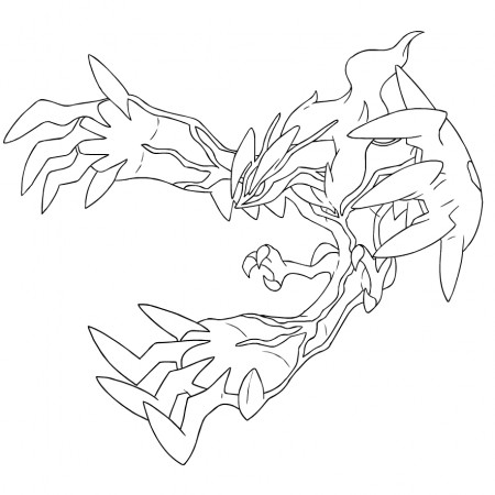 Yveltal coloring page - Free Coloring Library