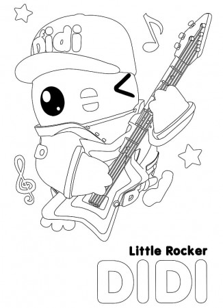 Little Rocker Didi Coloring Page - Free Printable Coloring Pages for Kids
