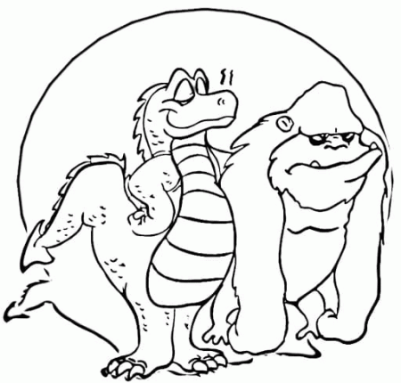 Godzilla vs Kong Coloring Pages - Free Printable Coloring Pages for Kids