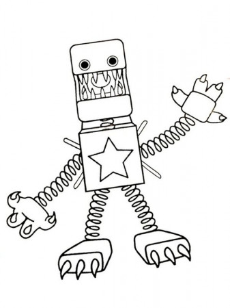 Boxy Boo Colouring page | Fnaf coloring ...