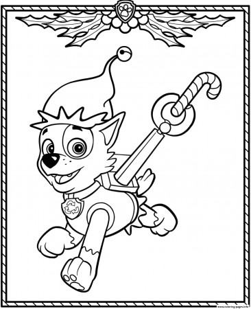 Print Paw Patrol Holiday Christmas Rocky coloring pages | Paw patrol  coloring, Paw patrol christmas, Christmas coloring pages