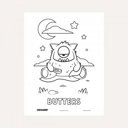 Free Butters Plushie Coloring Page ...