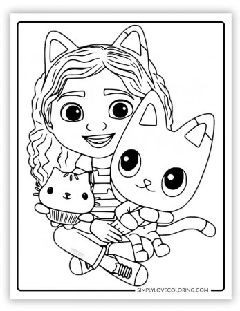 Gabby's Dollhouse Coloring Pages (Free ...