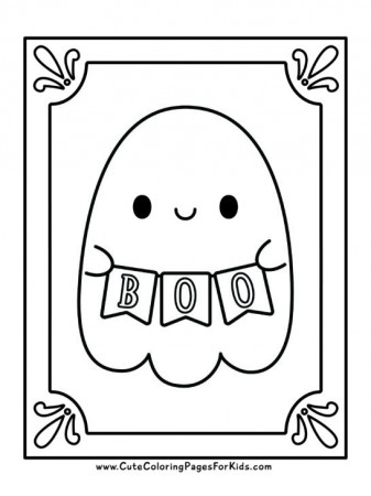 7 Cute Ghost Coloring Pages (Free ...