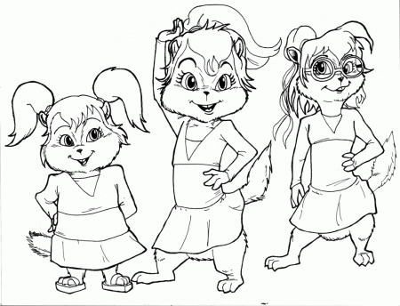 Free Printable Chipettes Coloring Pages For Kids