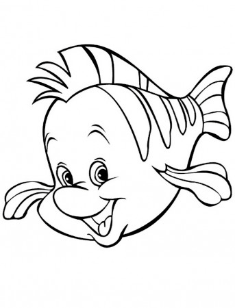 Disney Preschool Coloring Pages Fish | Cartoon Coloring pages of ...