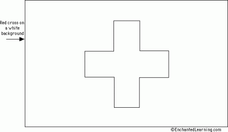Red Cross Flag Coloring Page - EnchantedLearning.com