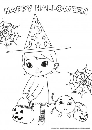Coloring page Happy Halloween! Print Free