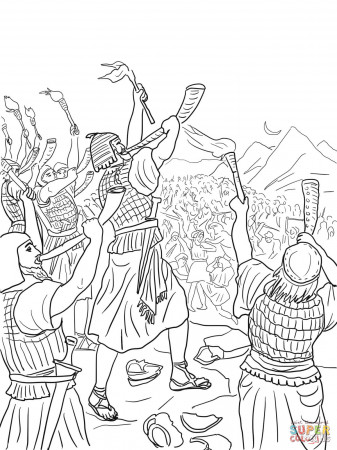 Gideon's Battle Against the Midianites coloring page | Free Printable Coloring  Pages