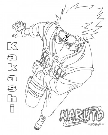 Kakashi Hatake coloring pages — Printable coloring pages