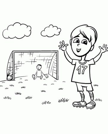 Football/soccer picture for kids - Topcoloringpages.net