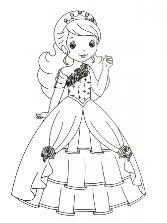 Ghim trên Princess Coloring Book Pages for Kids