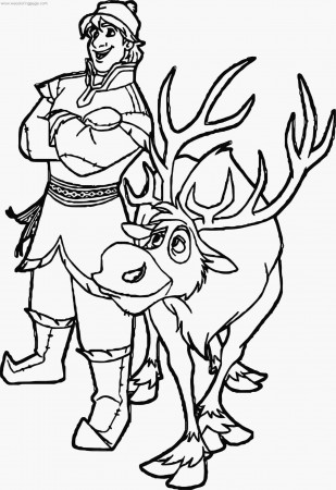 Coloring Pages : Sven Coloring Frozen At Olaf Pictures Kristoff ...