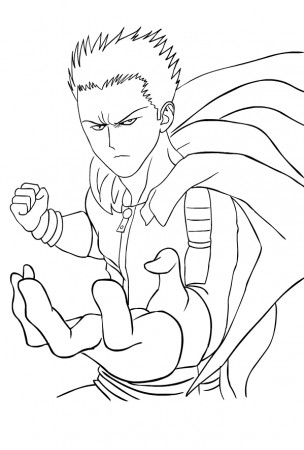 Blast from One-Punch Man coloring page