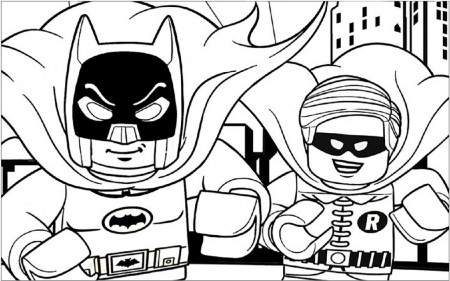 Batman and Robin Lego Coloring Pages - Print Color Craft