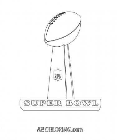 Superbowl Coloring Page