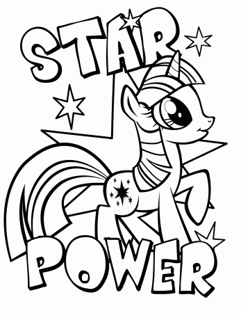 My Little Pony Color Sheet - Coloring Pages for Kids and for Adults