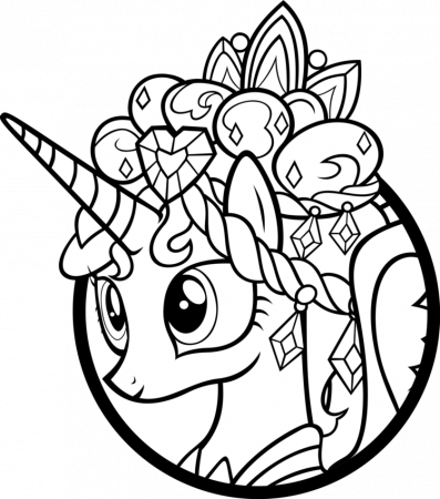 Princess Cadence Printable My Little Pony Coloring Pages Princess ...