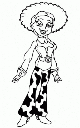 Jessie the Cowgirl in Toy Story Coloring Page - Download & Print ...