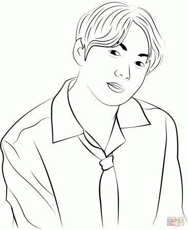 BTS Jungkook coloring page | Free ...