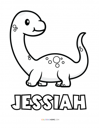 Jessiah dinosaur coloring page