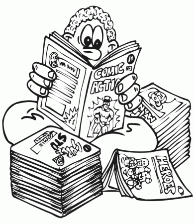 Stack Of Books Coloring Pages - Coloring Cool