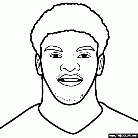 Lamar Jackson Coloring Page