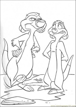meerkat from the lion king coloring page - Clip Art Library