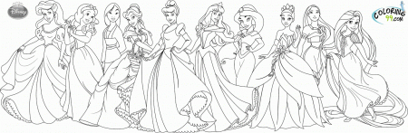 Belle And Cinderella Coloring Pages - Coloring Pages For All Ages