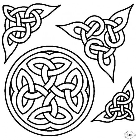 Printable Celtic Cross Coloring Pages - Coloring Page