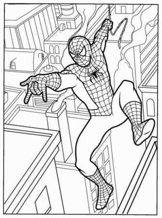 Printable Spiderman Coloring Pages 501 - Printable Free Spiderman ...