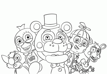 Five Nights At Freddy's Coloring Pages Collection - Whitesbelfast