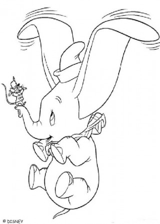 Dumbo coloring pages : 16 free Disney printables for kids to color ...