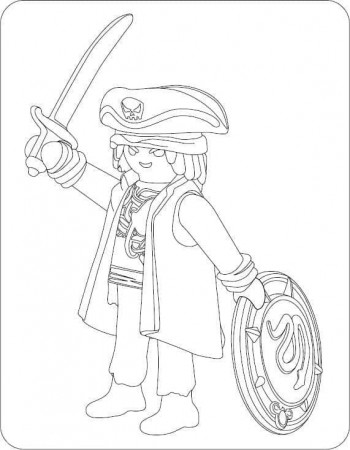 Playmobil Pirate 1 coloring page Coloring Page - Free Printable Coloring  Pages for Kids