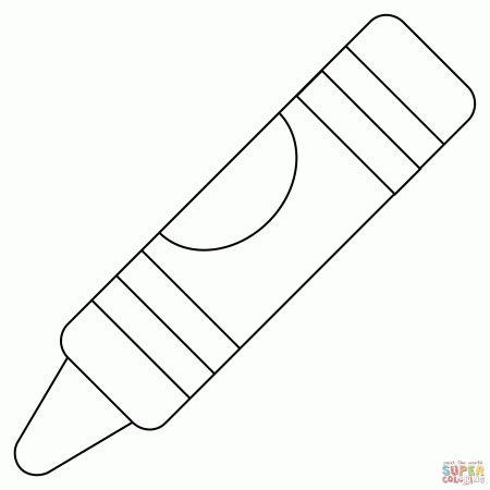 Crayon coloring page | Free Printable Coloring Pages