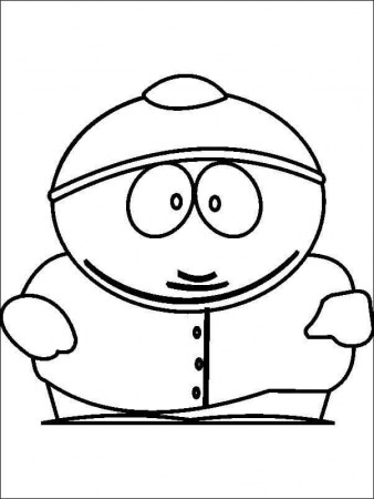 Eric Cartman from South Park Coloring Page - Free Printable Coloring Pages  for Kids