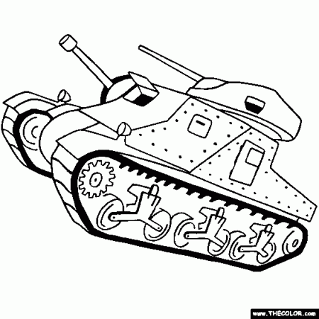 Tanks Online Coloring Pages